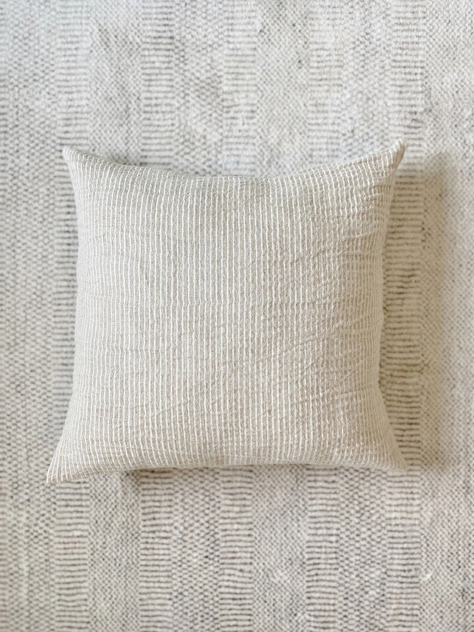 Belgian Stripe Linen Pillow Case Designer Neutral | Etsy | Etsy (CAD)