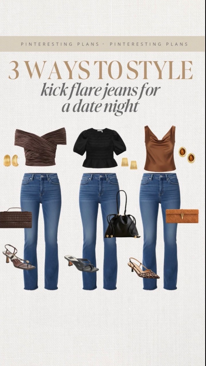 Three ways to style kick flare jeans for date night  🙌🏻🙌🏻

#LTKSeasonal #LTKootd #LTKmomlife

#LTKmomlife #LTKootd #LTKSeasonal