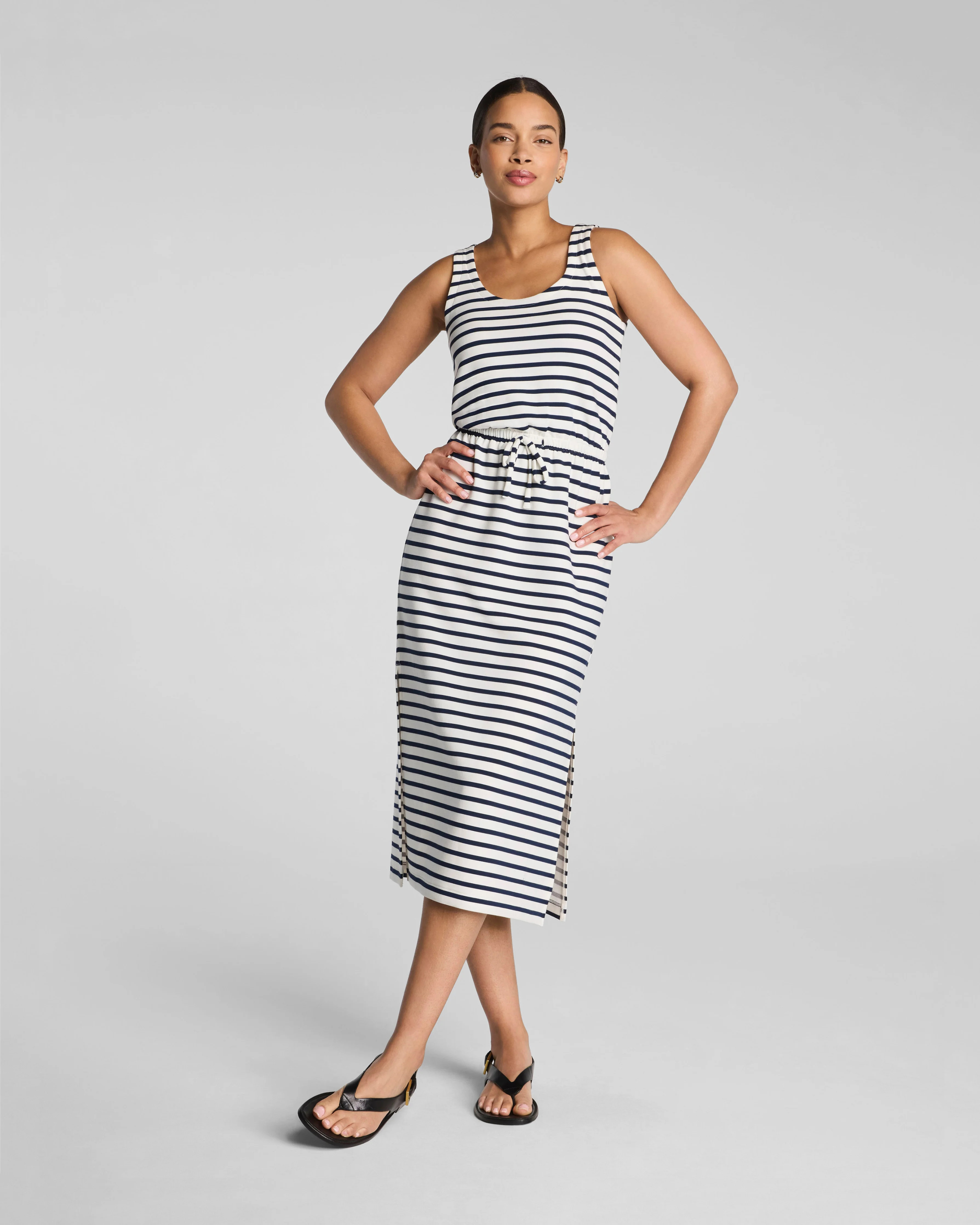 SPANX AirEssentials\u00ae Drawstring Maxi Tank Dress | Soft Maxi Dress | Spanx