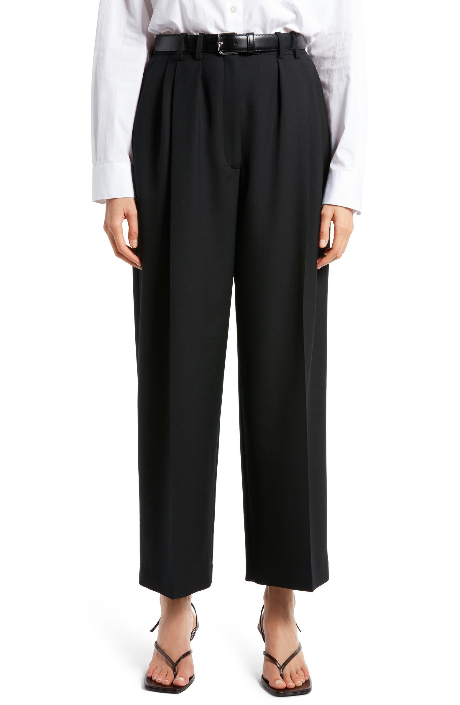 Marian Pleated Wool Ankle Pants | Nordstrom