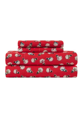 Modern. Southern. Home.™ Red Snowman Sheet Set | Belk