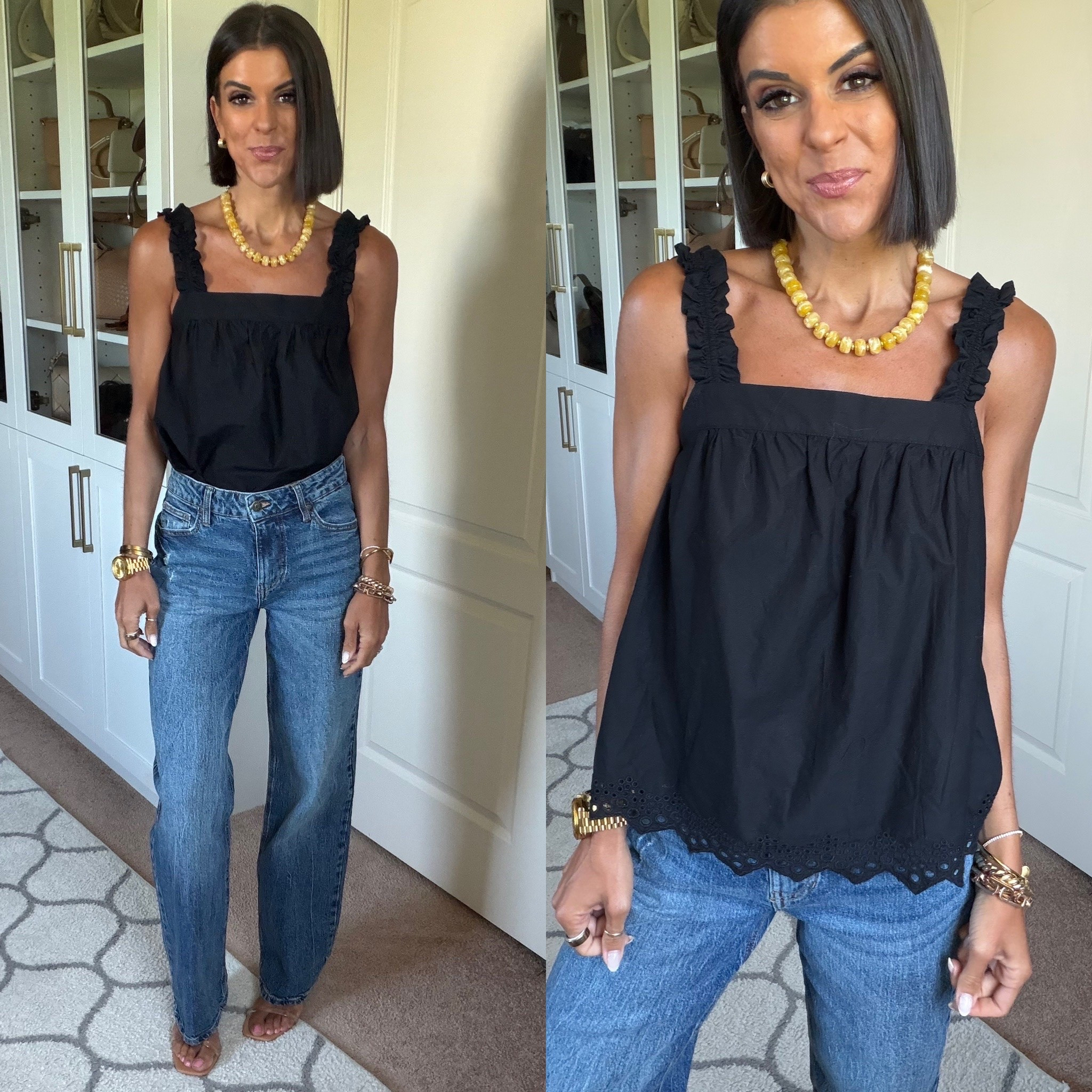 I love this new $14 Walmart top! I’m 5’5 and in size xs 
Size 1 in jeans

#LTKSeasonal #LTKfoodie #LTKmomlife