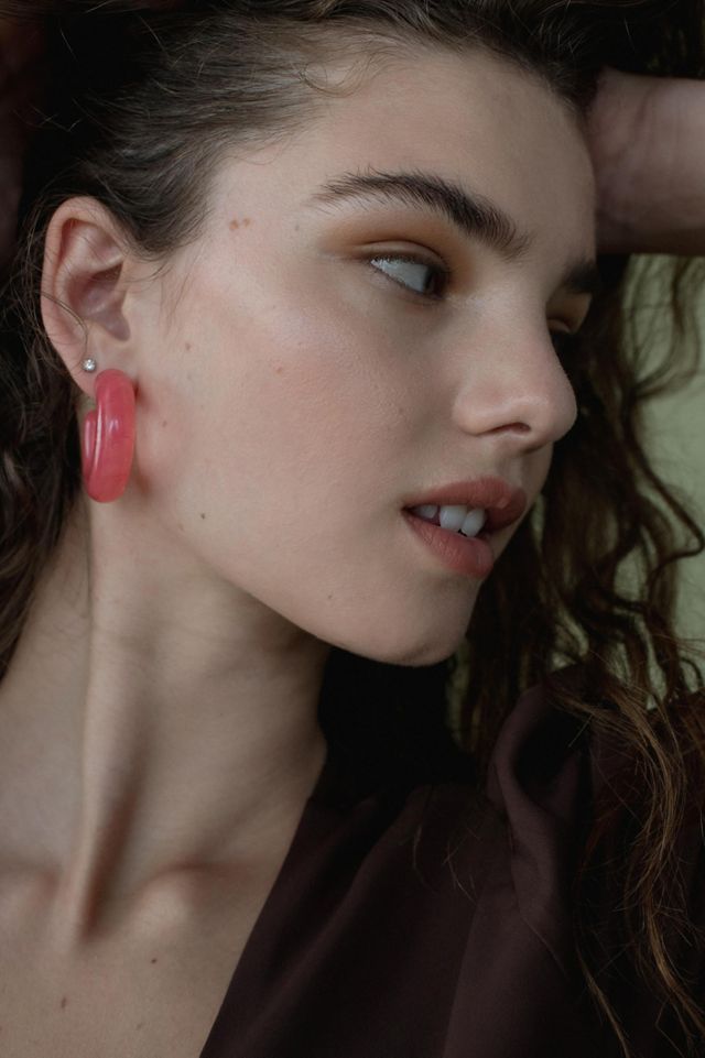 Resin Statement Hoop Earring | Urban Outfitters (US and RoW)