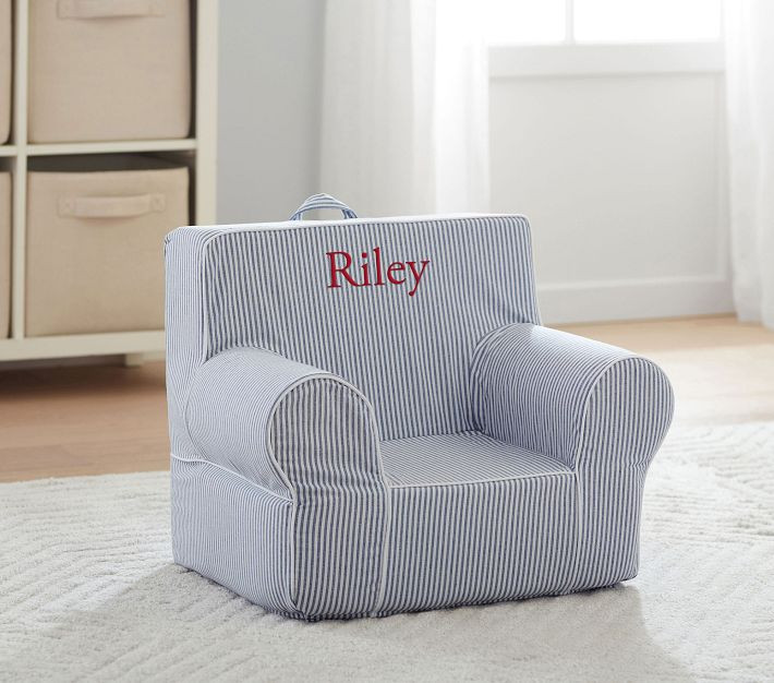 Anywhere Chair®, Twill with White Piping | Pottery Barn Kids