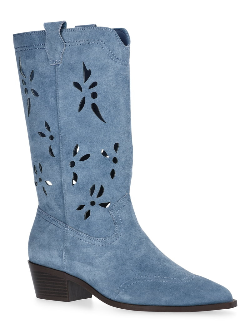 No Boundaries Women's Cut Out Western Boots | Walmart (US)