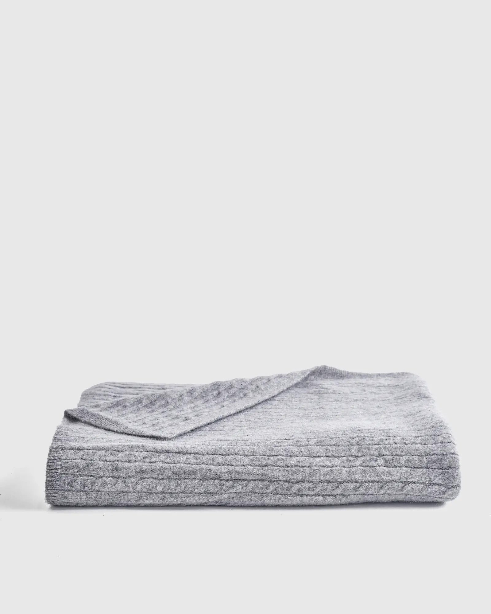 Cable Knit Cashmere Throw | Quince