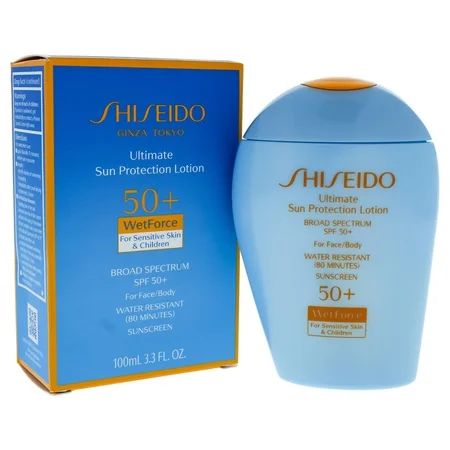 Shiseido Ultimate Sun Protection Lotion WetForce SPF 50 for Sensitive Skin and Children | Walmart (US)