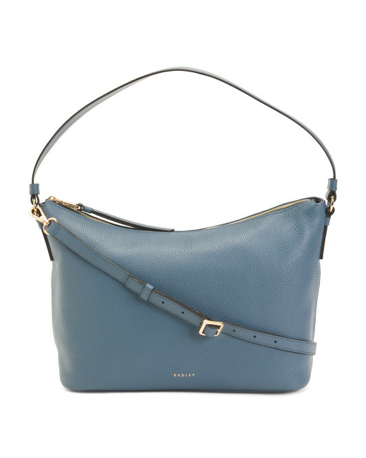 Leather Bella Radley Medium Ziptop Shoulder Bag | TJ Maxx