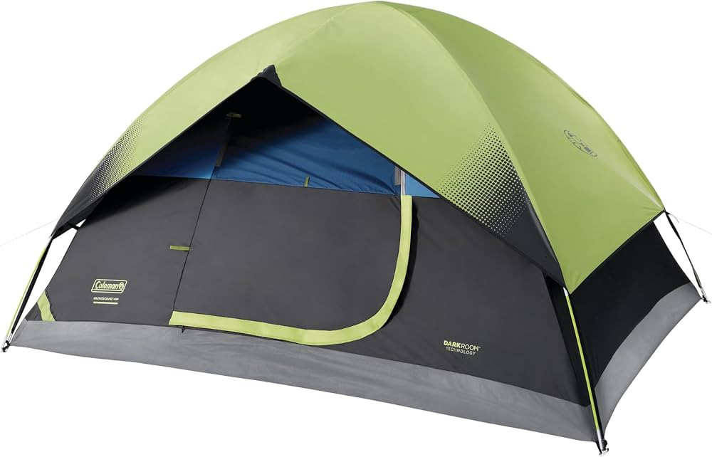 Coleman Sundome Dark Room 4/6 Person Tent, Blocks 90% of Sunlight to Keep Inside Cool, Weatherpro... | Amazon (US)
