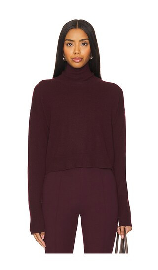 SABLYN Sable Turtleneck Sweater in Bordeaux - Burgundy. Size S | Revolve Clothing (Global)