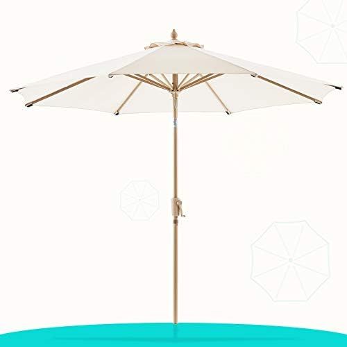 LE CONTE Olefin 9 ft. Patio Umbrella Outdoor Market Umbrellas Table Umbrellas | 3 Years Non-Fadin... | Amazon (US)