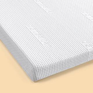 Medium 3 in. Full Gel Memory Foam Mattress Topper with Easy Care Machine Washable Cover | The Home Depot