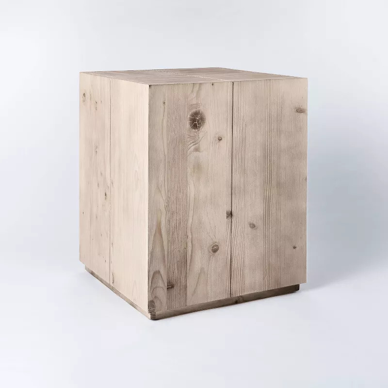 Kelton Wood Stump Accent Table Natural - Threshold™ designed with Studio McGee | Target