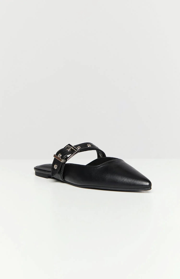 Billini Halsy Black Mules | Beginning Boutique (US)