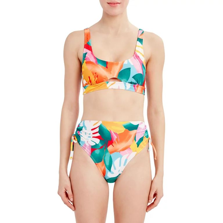 BCBG Paris Womens Adjustable Hi-Waist Bikini Bottom | Walmart (US)