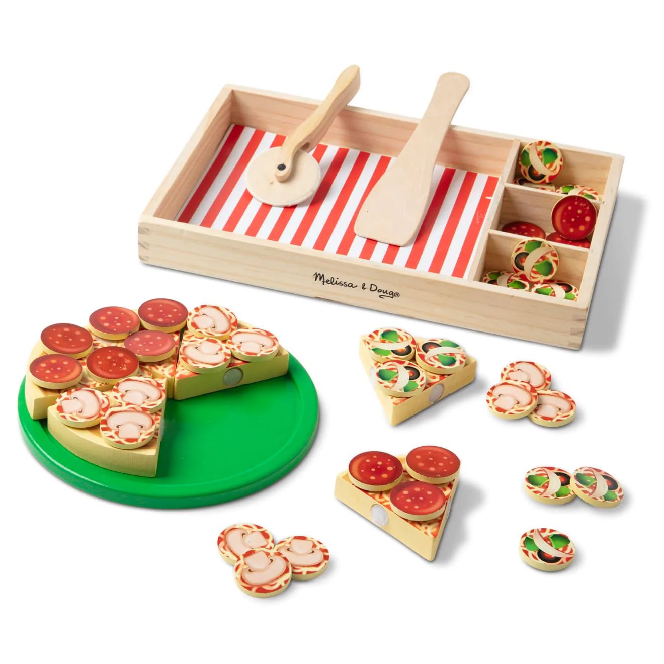 Pizza Party - Wooden Play Food | Melissa and Doug