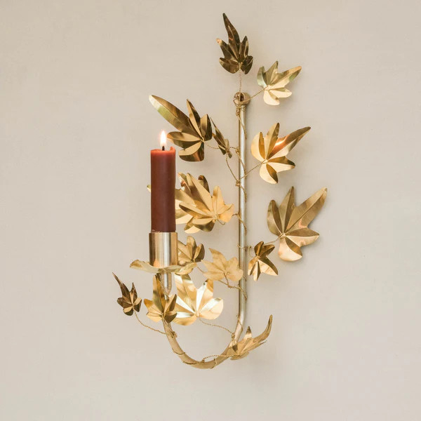 Small Brass Ivy Sconce | Over The Moon