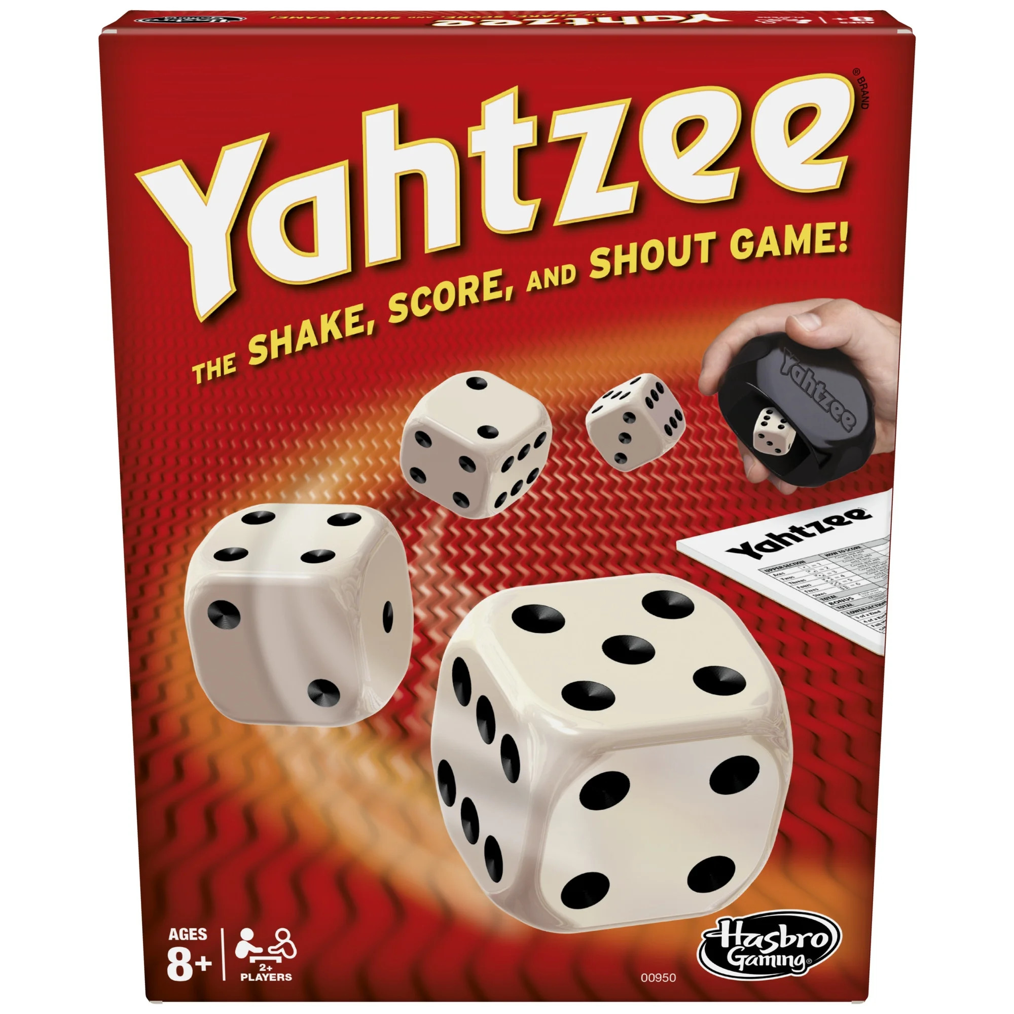 YAHTZEE Classic, Dice Game for Kids Ages 8 and Up, for 2 and up Players, Includes Shaker and Dice... | Walmart (US)