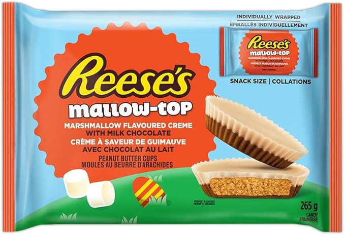 REESE'S Mallow Top Cups, Easter Candy, Good Candy for Kids, Candy to Celebrate, Marshmallow Candy... | Amazon (CA)