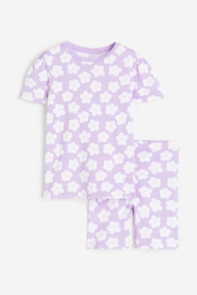 Puff-sleeved Jersey Pajamas | H&M (US + CA)