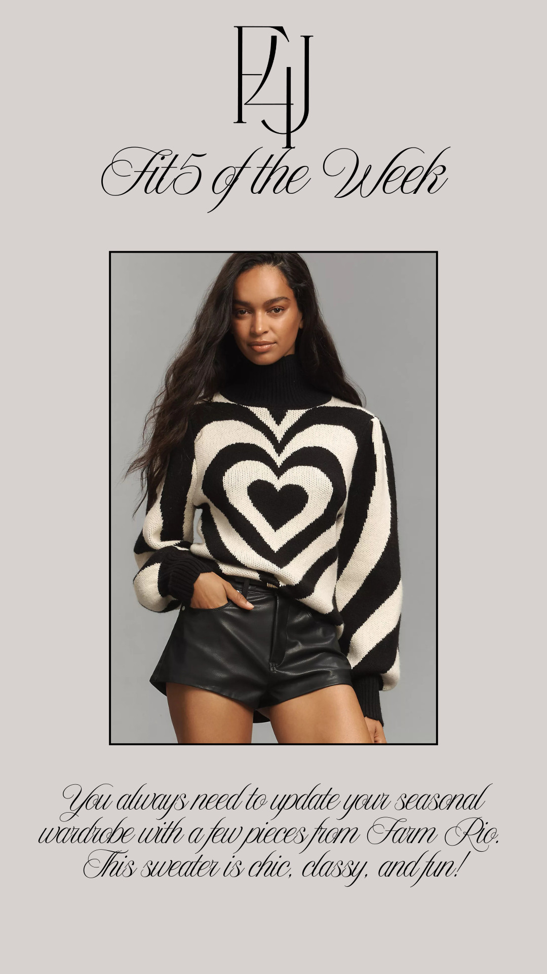 You always need to update your seasonal wardrobe with a few pieces from Farm Rio! This sweater is chic, classy, and fun!

Fit4Janine, Anthropologie, Sweater Weather, Neutral 

 #LTKSeasonal #LTKStyleTip