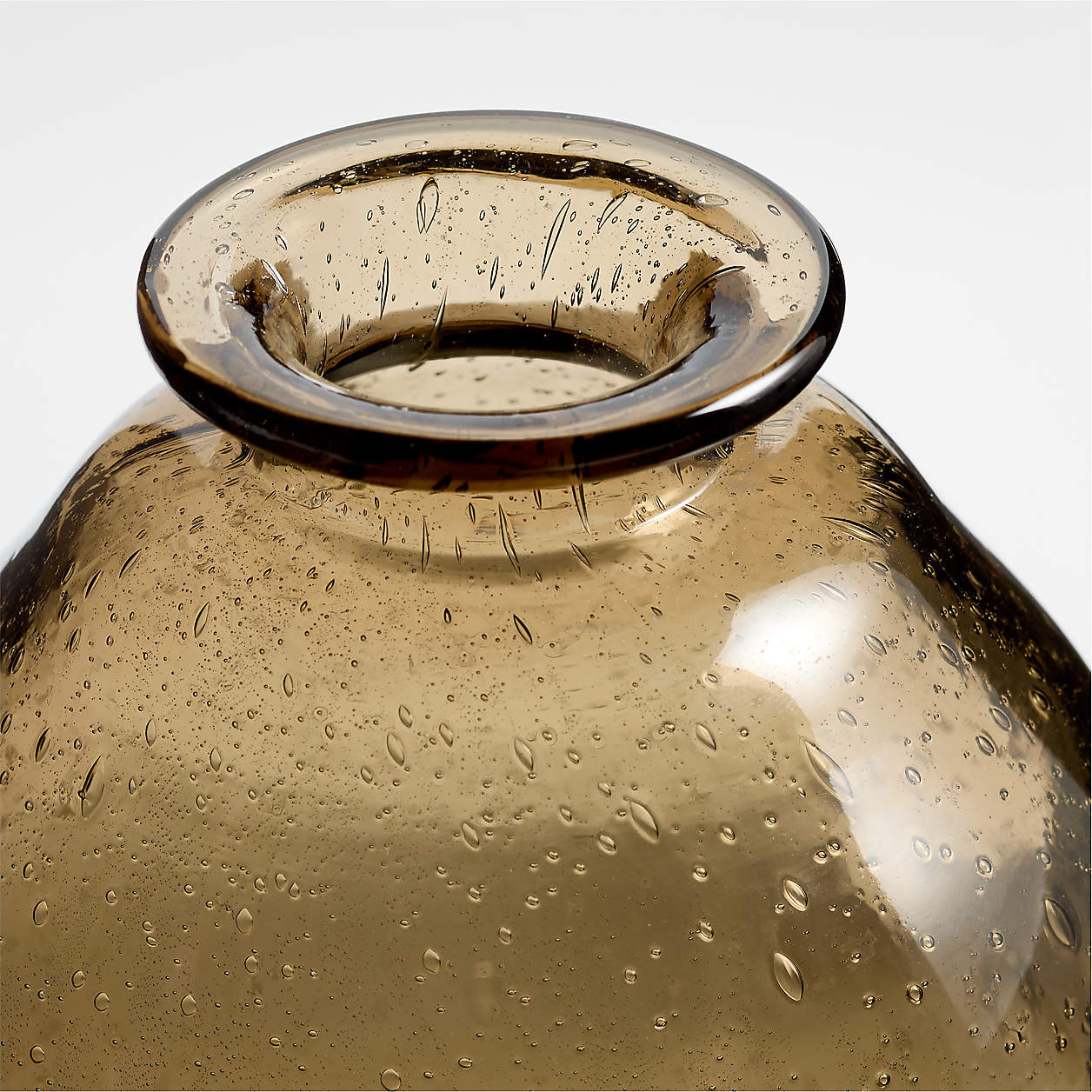 Eider Brown Glass Bud Vase 6.5" + Reviews | Crate & Barrel | Crate & Barrel