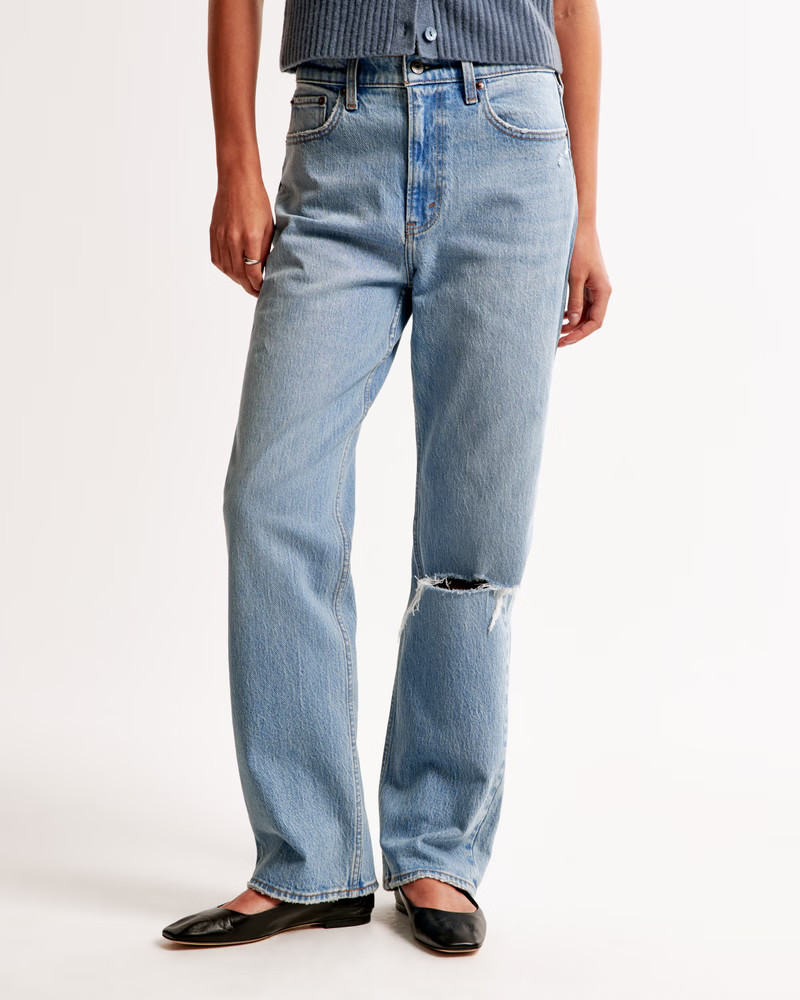 High Rise Vintage Straight Jean | Abercrombie & Fitch (US)