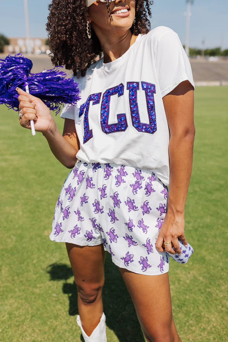 Queen Of Sparkles Jeweled Tee - TCU | The Impeccable Pig
