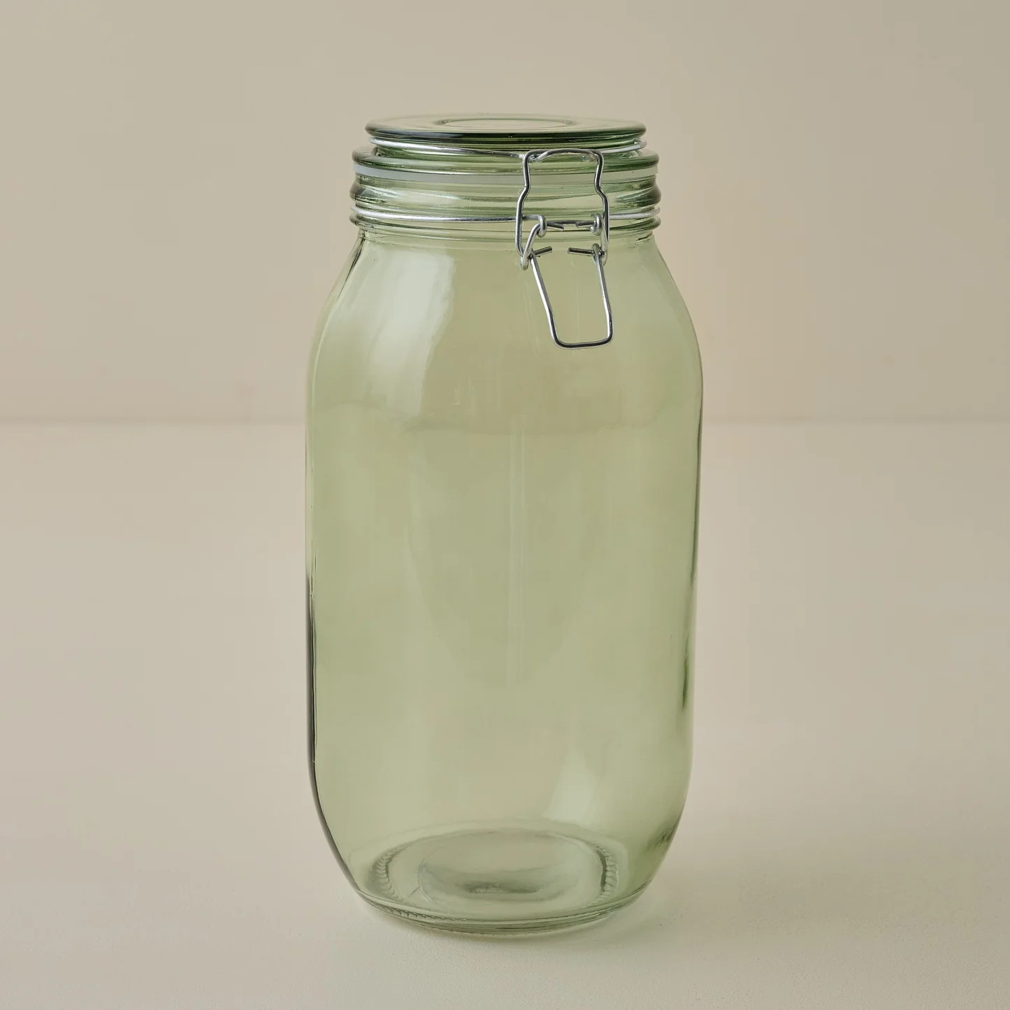 Magnolia Green Glass Storage Jar | Magnolia