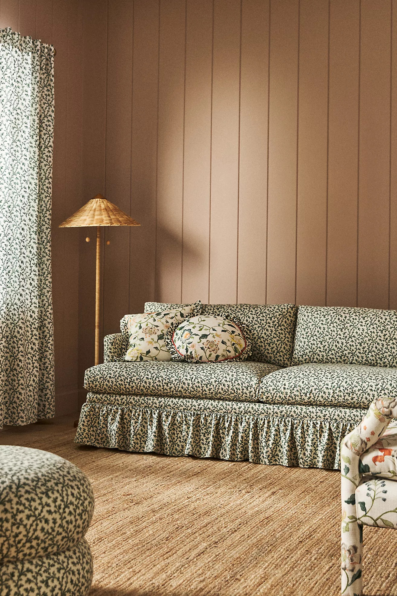 Bowen Irena 83" Ruffle Sofa | Anthropologie (US)