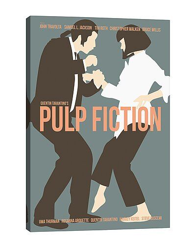 iCanvas Pulp Fiction - Blue by Claudia Varosio Wall Art | Gilt