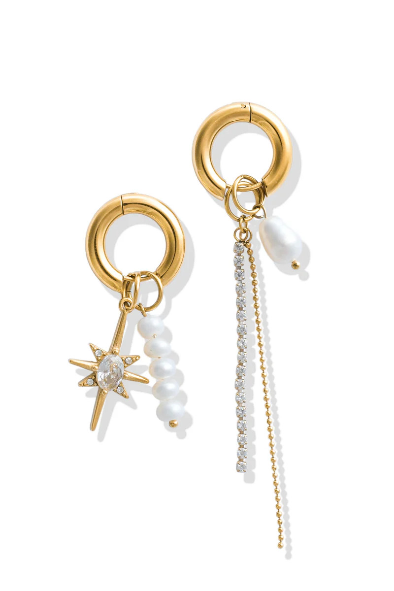 TWYLA WATER RESISTANT HOOP EARRINGS | Pebby Forevee