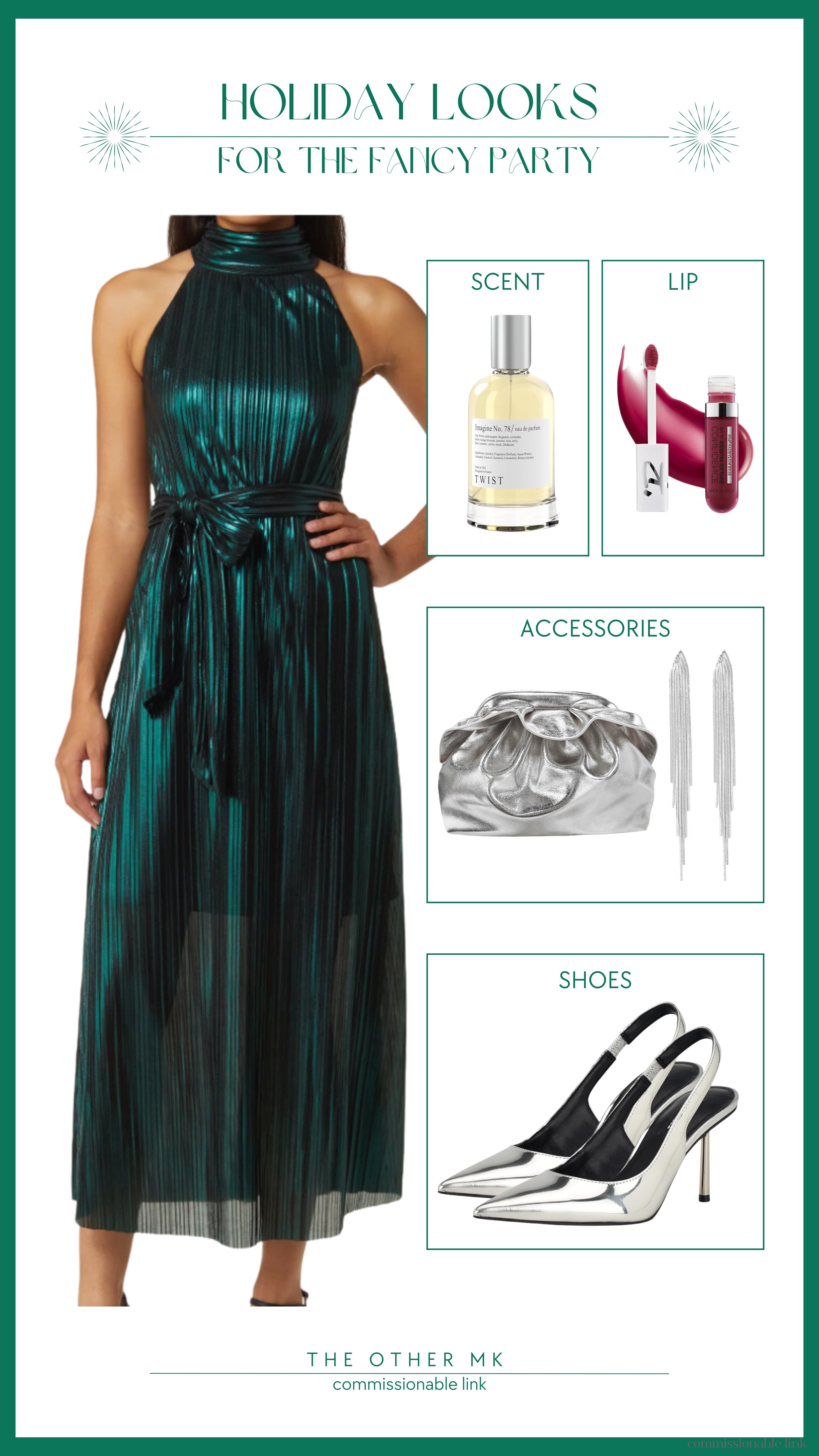 Holiday looks for a fancy party! This dress is perfect for holiday parties and special events! 

Winter fashion, Holiday outfits, Elevated looks, Long dress, Accessories, Purse, Heels, Beauty

#LTKStyleTip #LTKMidsize #LTKHoliday