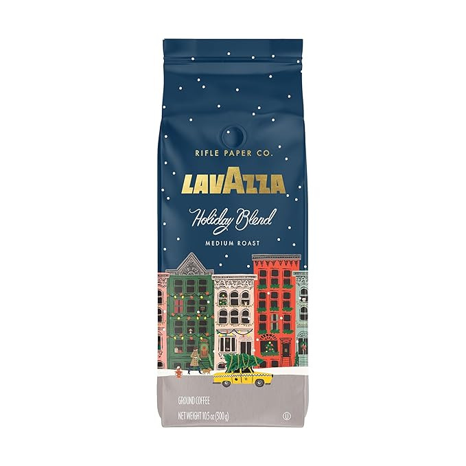 Lavazza + Rifle Paper Co. Holiday Blend Ground Coffee Medium Roast 10.5 oz. (Pack of 1) | Amazon (US)