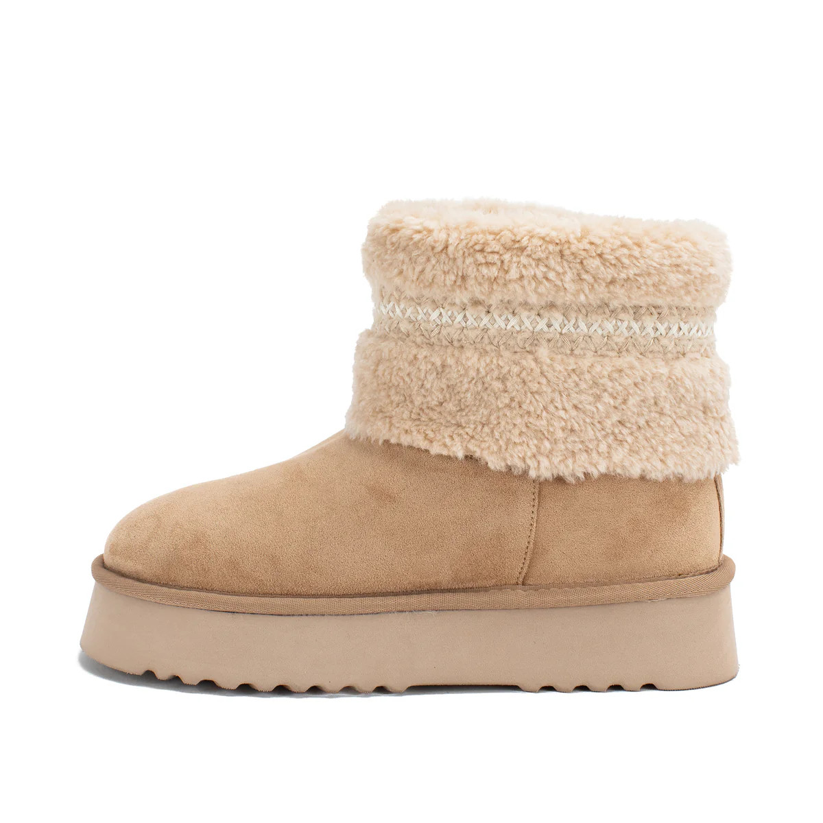 Hiraya Shearling Flatform Boot | Yellow Box Official Site | Yellow Box