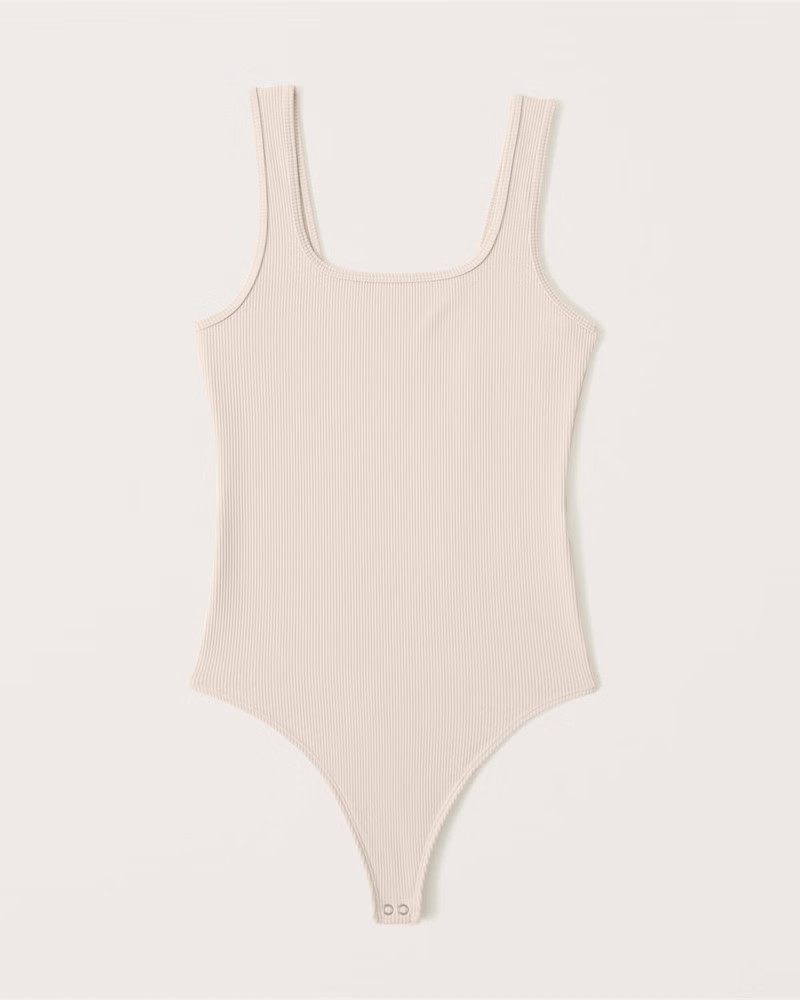 Seamless Rib Fabric Tank Bodysuit | Abercrombie & Fitch (US)