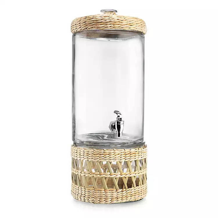 Wicker Base Beverage Dispenser | Kirkland's Home