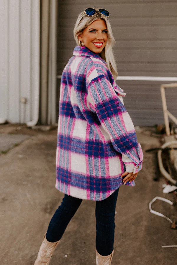 Cozy Memories Plaid Jacket | Impressions Online Boutique