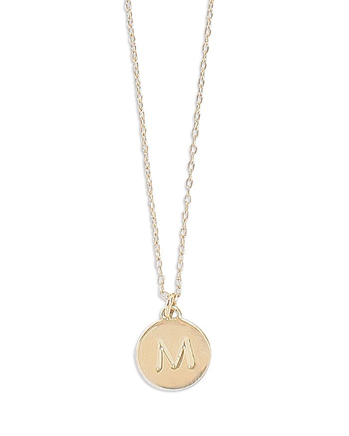 kate spade new york Mini Initial Pendant Necklace, 17"-20" Back to Results -  Jewelry & Accessori... | Bloomingdale's (US)