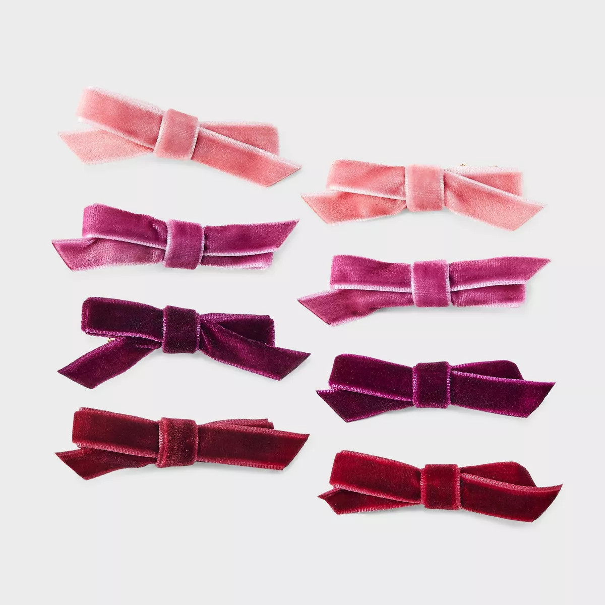 Velvet Bow Hair Clip Set 8pc - A New Day™ | Target