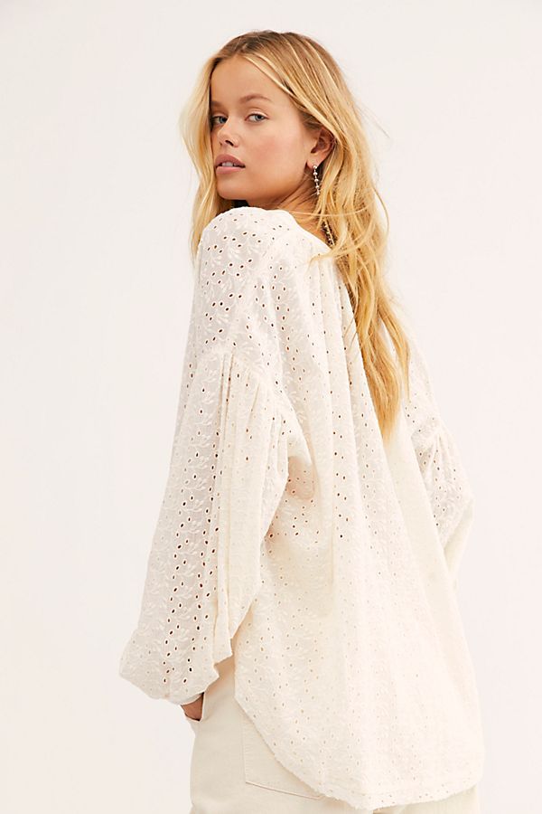 Maddison Eyelet Blouse | Free People (Global - UK&FR Excluded)