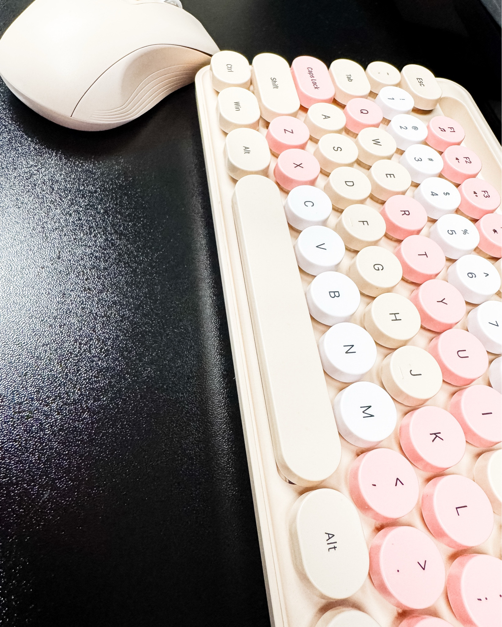 COME ON IN: New keyboard and mouse who dis?

I love the soft keyboard and this color is perfection- also, it comes with a mouse! 