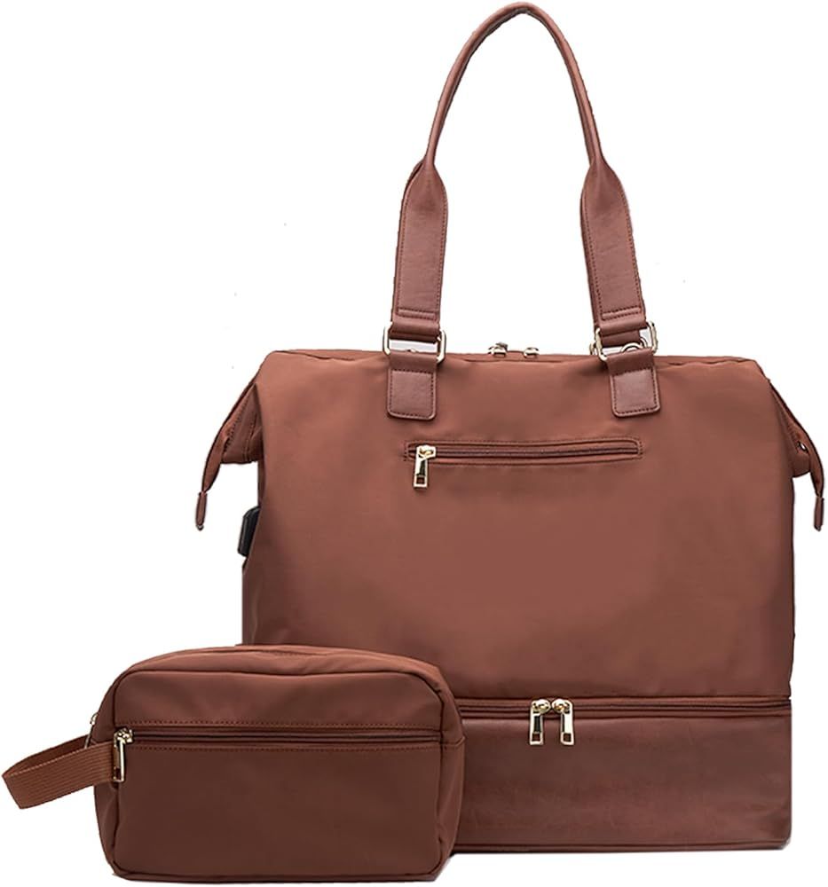 MINKARS Mini Weekender Bag,Maple | Amazon (US)