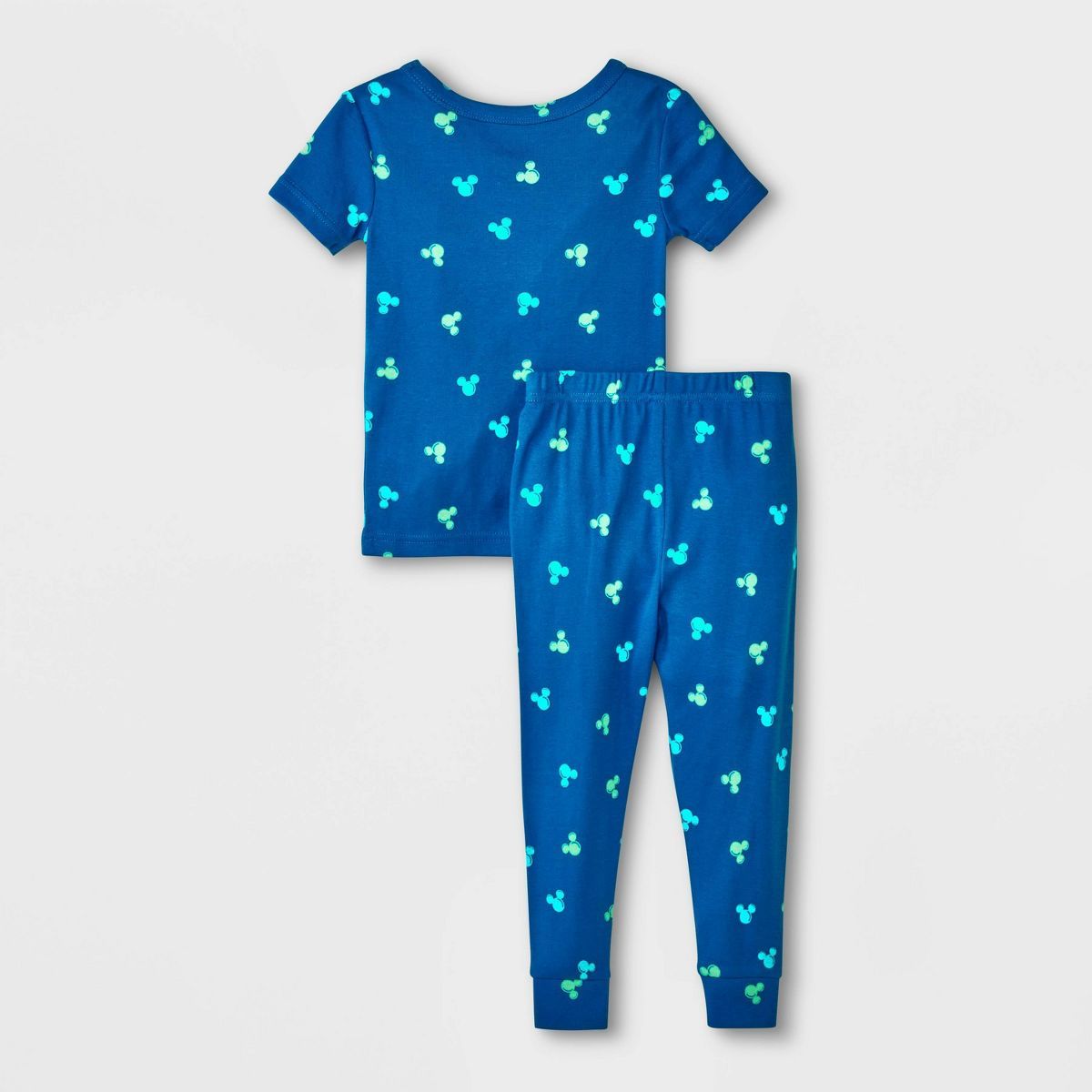 Toddler Boys' 4pc Snug Fit Mickey Mouse & Friends Cotton Pajama Set - Green | Target