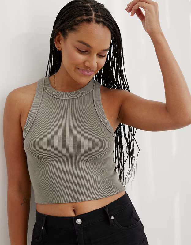 Aerie Free Spirit Ribbed Tank Top | American Eagle Outfitters (US & CA)