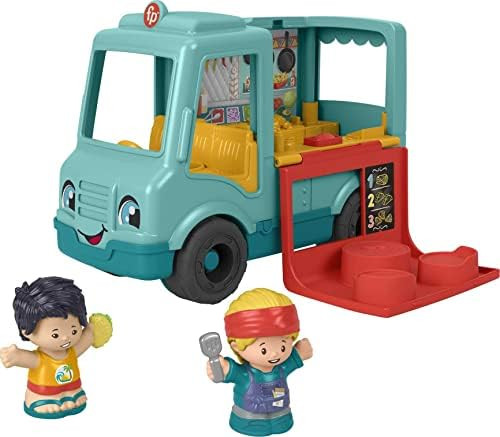 Fisher-Price Little People Toddler Toy Food Truck with Music Sounds and 2 Figures for Preschool P... | Amazon (US)