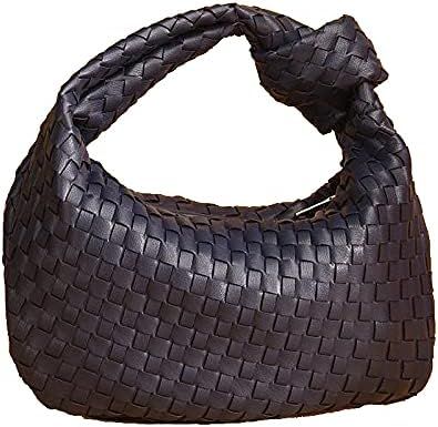 Womens Fashion Woven Bag Intrecciato Leather Bag Shoulder Bag Lady Crossbody Hobo Knotted Casual ... | Amazon (US)