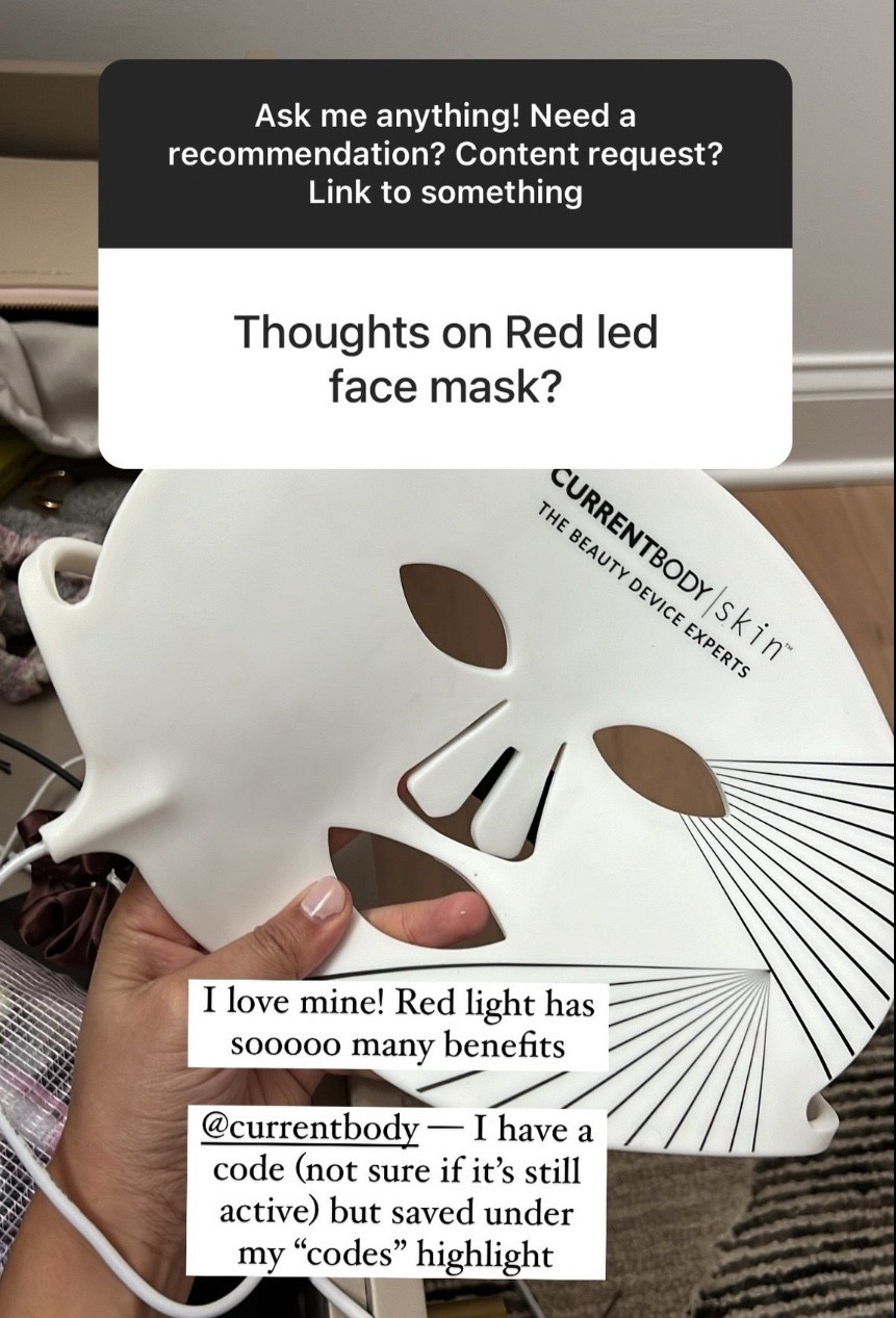 My favortie red led face mask

#LTKdayinmylife #LTKselfcare