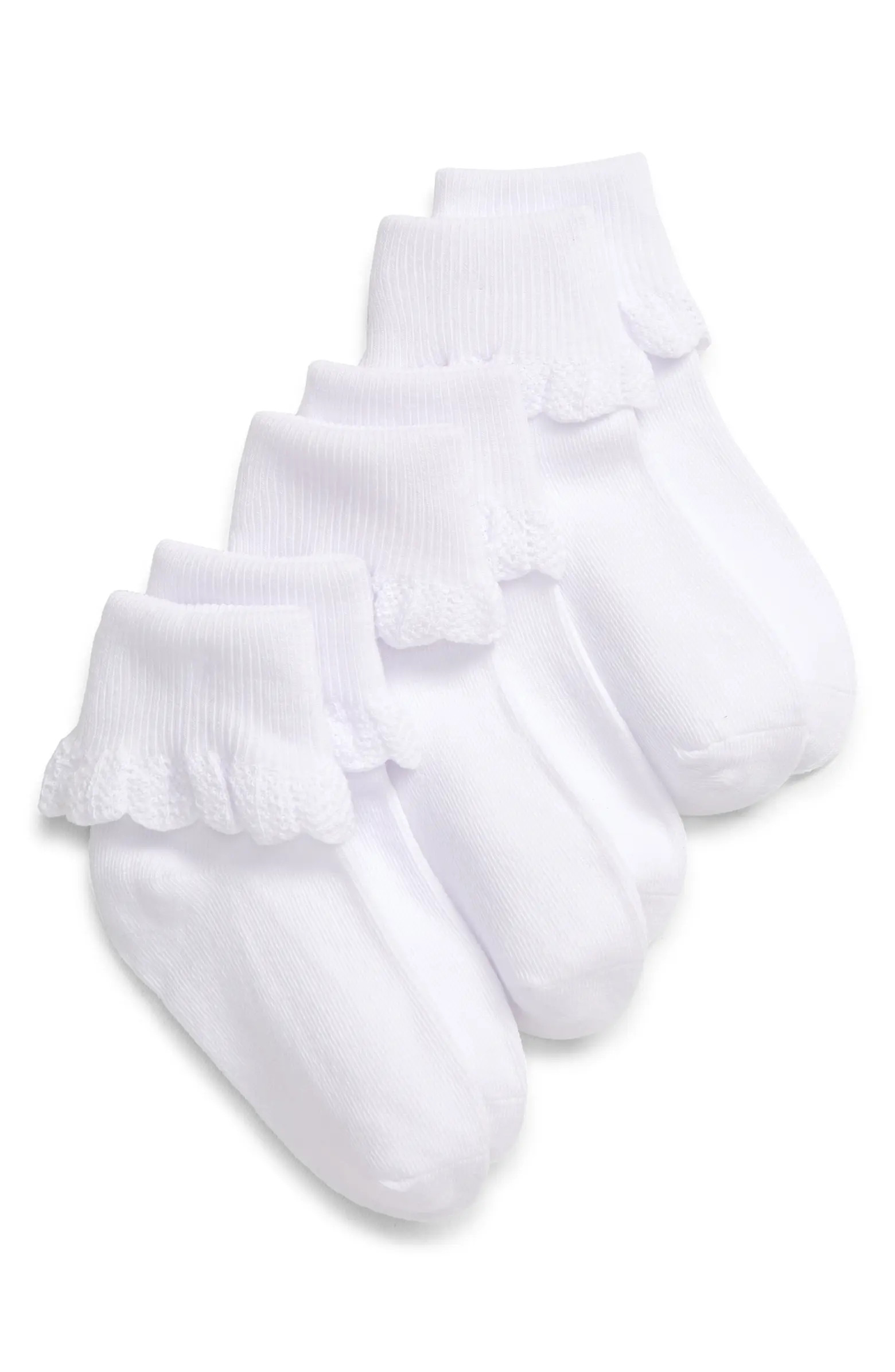 Nordstrom Kids' Scallop 3-Pack Socks | Nordstrom | Nordstrom
