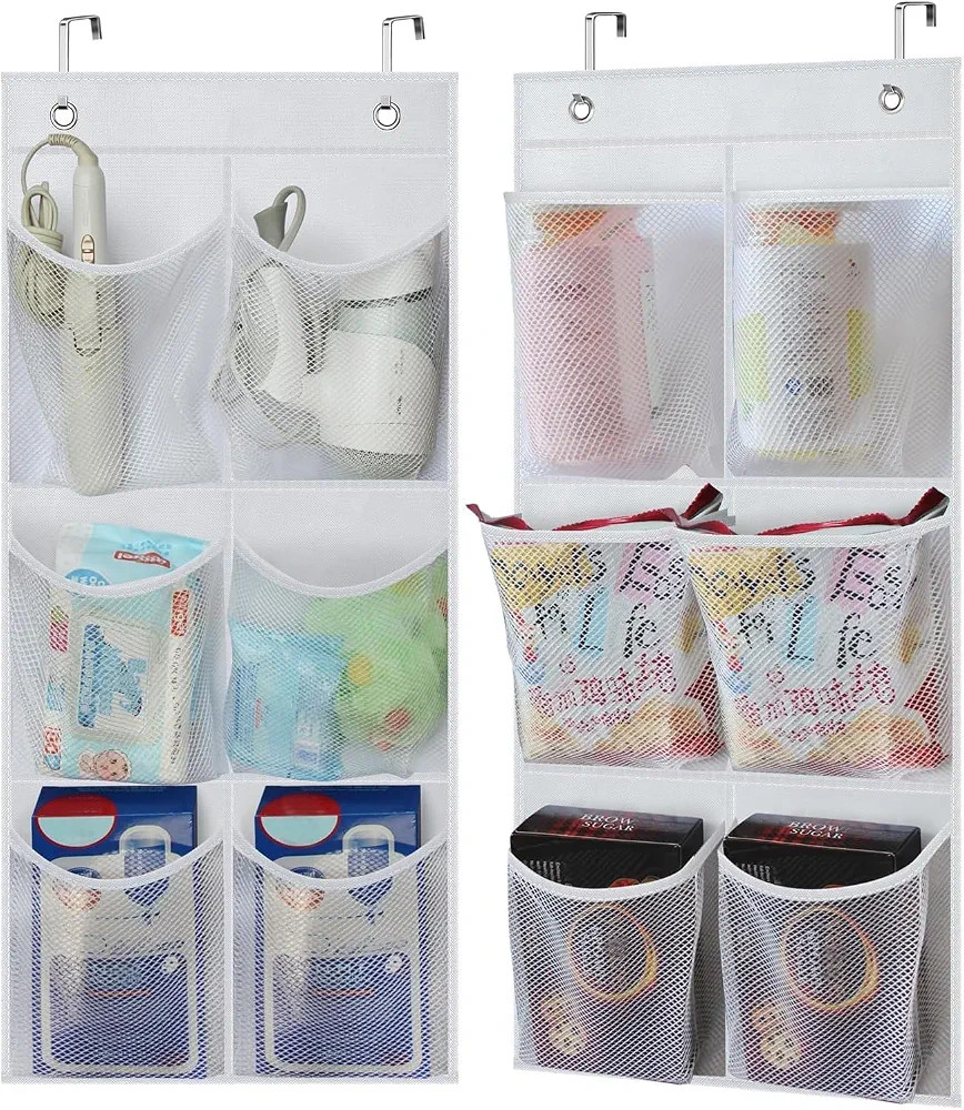 KIMBORA 2 Packs Narrow Over the Door/Wall Shoe Organizer Cruise, Small Hanging Shoe Rack for Clos... | Amazon (US)